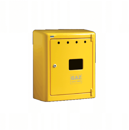 Skříň plynové přípojky na omítku KEN G-056, žlutá