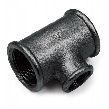 Redukční tričko černé 1 x 1/2 x 1" Gebo 130-25S