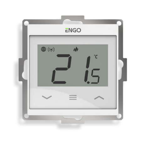 Zápustný regulátor teploty pro rámeček 55 x 55 mm bílý ENGO 932312952