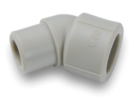 Svařované koleno vsuvky Fi 20 45 stupňů PP DETAL-MET