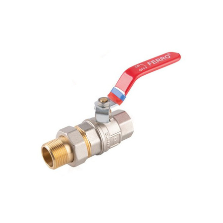 Šroubovací kulový kohout s pákou, šroubení 1" F-Power Ferro KFPS31