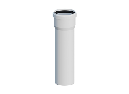 Přímá PP Fi komínová trubka 60mm 50cm s těsněním Ricom 21060B