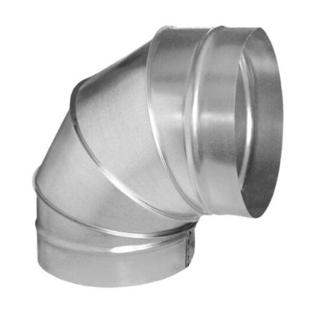 BSK krátké segmentové větrací koleno Fi 315mm 90' pozinkované