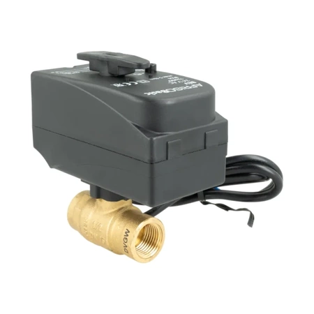 2cestný kulový kohout s pohonem BEV DN 15 Rp1/2" Kvs 20 m3/h 24 V AC NO Afriso 9022110