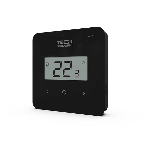 Bezdrátový dvoupolohový pokojový ovladač T-2.2 černý Tech WG.11.0583