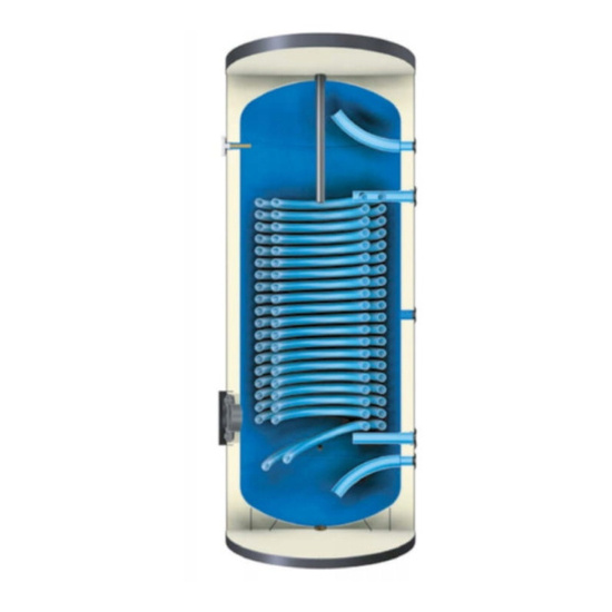 Zásobník teplé vody pro tepelné čerpadlo se zvětšeným hadem 3,71 m2 Huch EnTEC KXD 300 L