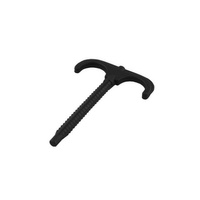 Dvojitý podlahový hák L-77 černý Aquer