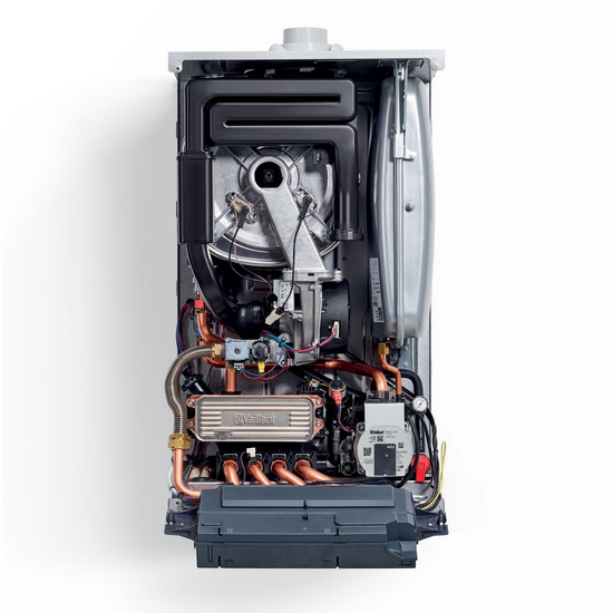 Balení Vaillant ecoTEC Plus VC 30CS/1-5 + nádrž VIH R 150/6B + ovladač VRC 720 sensoCOMFORT + propojovací sada + SPS pro šachtu 0010043624