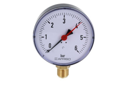 Manometr topení RF 63, fi63 mm, 0÷10 bar, G1/4" AFRISO 63514