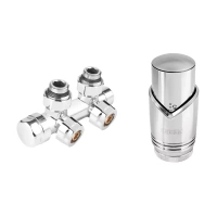 Dekorativní kombinovaný rohový termostatický set 1/2" chrom Ferro ZTD30CR