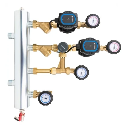 Směšovací sada s hydraulickou spojkou bps 906 ap, sekce bez směšování a s rotačním ventilem arv 362, čerpadla afriso aph afriso 9090620