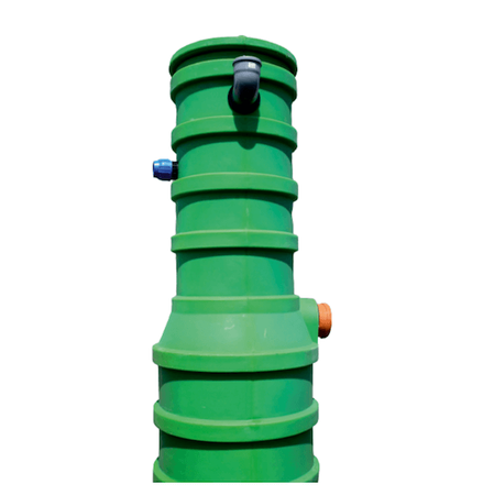 Nádrž čerpací stanice odpadních vod typ P60-80/2.1 HDPER (bez čerpadla) Wobet 0122