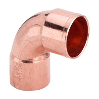 Měděné dvouzásuvkové koleno pro pájku, 90 stupňů, 22 mm Viega 100278