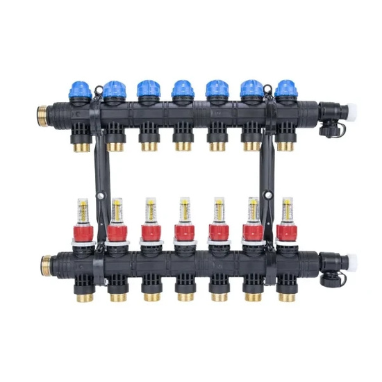 Rozdělovač ProCalida EF1 K, 7 topných okruhů, G1, 0,2 - 1,6 l/min AFRISO 81267