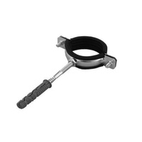 Kovová svorka s gumou 1/2" jednoduchá