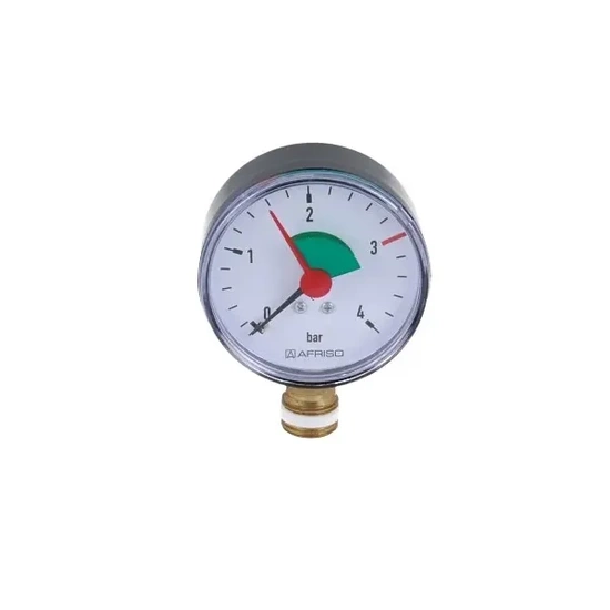 Manometr topení HZ 63 Fi 63 mm 0÷4 bar G1/4" RAD třída 2.5 Afriso 63911
