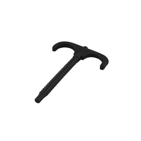 Dvojitý podlahový hák L-77 černý Aquer