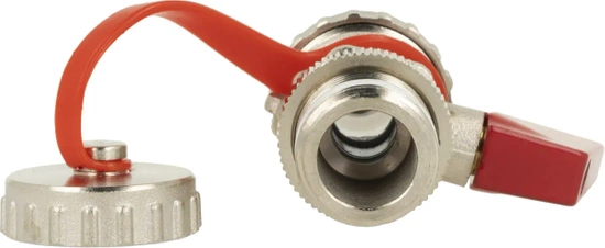 Ventil pro plnění a vypouštění instalace KFE G1/2", poniklovaný Afriso 42407