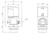 Termostatický směšovací ventil ATM 331 Rp3/4, 20-43°C, Kvs 1.6 AFRISO 1233110