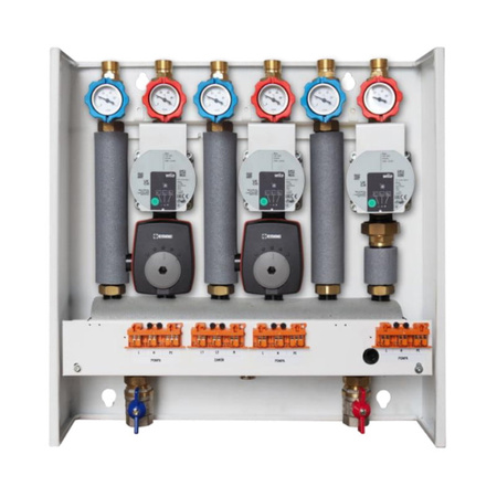 Čerpací systém Bormet V3 MS/MS/B, oběhové čerpadlo WILO Yanos Para 25/60/130 + 2x 3-cestný ventil ESBE VRG 132 s pohonem ESBE ARA561 + přímý oběh