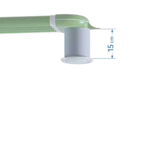 Prodloužení pro 15cm připojovací komory PVC PE-Flex