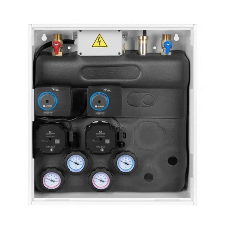 PrimoBox AZB 455 s rozdělovačem, 2 okruhy se směšovacím ventilem a pohonem ARM AFRISO 7645500