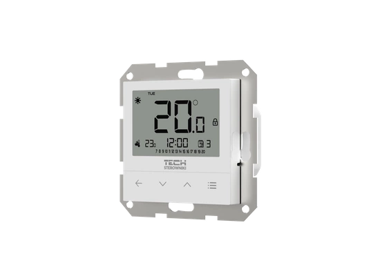 Dvoustavový kabelový pokojový regulátor pro rámové systémy F-4z v1, bílý Tech WG.11.0577