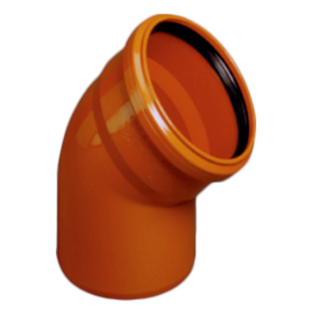 Vnější kanalizační koleno fi 200/67 stupňů PVC Magnaplast 23130