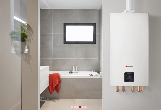 Nástěnný dvoufunkční kondenzační plynový kotel IsoTwin Condens s vestavěným zásobníkem T 26 CS/1 (N-PL) Saunier Duval 0010025220