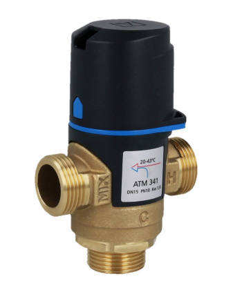 Termostatický směšovací ventil ATM 341, G3/4", 20-43°C, Kvs 1.6 AFRISO