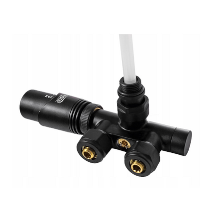 1-otvorový kombinovaný termostatický ventil, levý, černý Goshe 0300.338