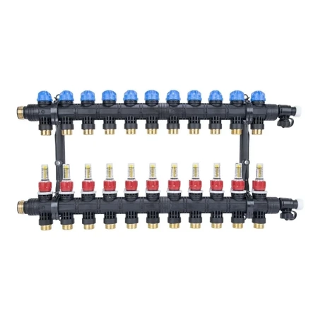 Rozdělovač ProCalida EF1 K, 11 topných okruhů, G1, 0,2 - 1,6 l/min AFRISO 81271