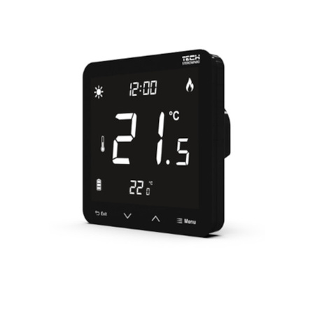 Tech ST-297 v3 drátový pokojový regulátor, černý WG.11.0487
