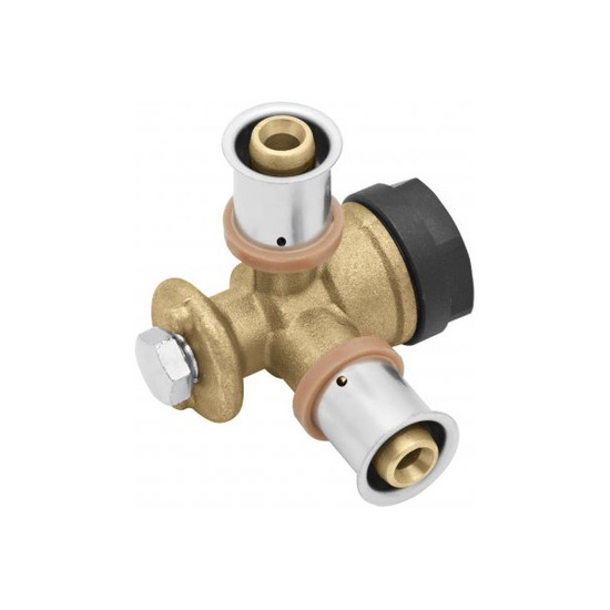 Nástěnné T hranaté mosazné GW 20xRp1/2 L 41mm KAN-therm Press 1009285040