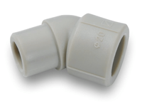 Svařované koleno vsuvky Fi 20 45 stupňů PP DETAL-MET