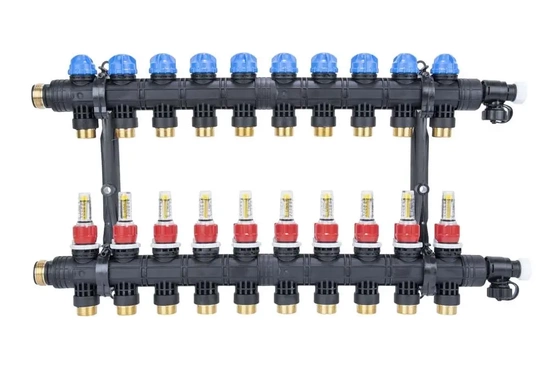 Rozdělovač ProCalida EF1 K, 10 topných okruhů, G1, 0,2 - 1,6 l/min AFRISO 81270