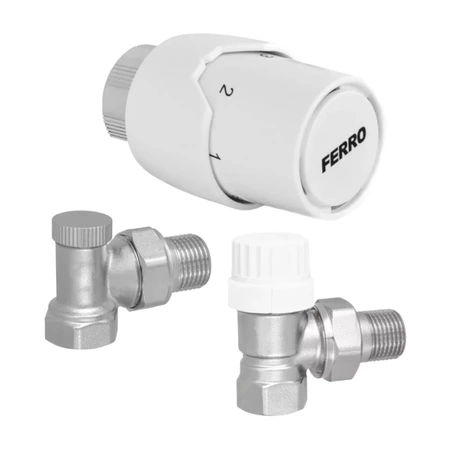 Úhlový termostatický set 1/2" Ferro ZTM21