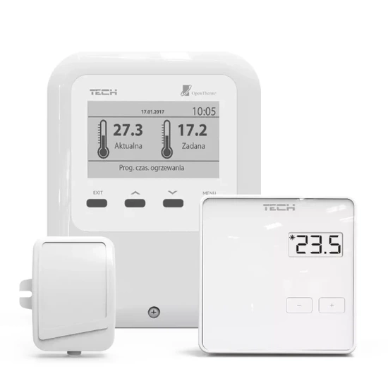 Pokojový ovladač WiFi OT s komunikací OpenTherm Tech WG.11.0563