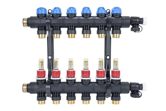 Rozdělovač ProCalida EF1 K, 6 topných okruhů, G1, 0,2 - 1,6 l/min AFRISO 81266