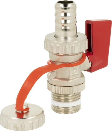 Ventil pro plnění a vypouštění instalace KFE G1/2", poniklovaný Afriso 42407