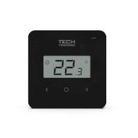 Bezdrátový dvoupolohový pokojový ovladač T-2.2 černý Tech WG.11.0583