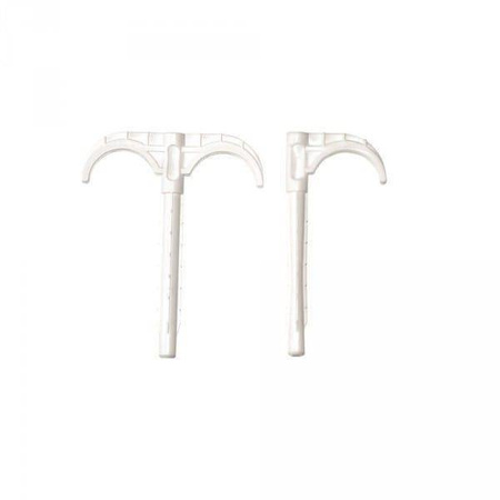 Dvojitý plastový hák na trubky 14-25 KELLER 100mm (100st) KEL706018