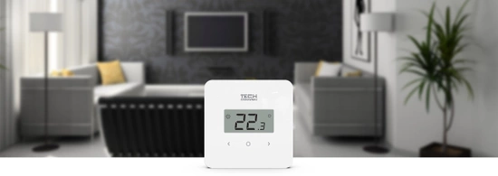 R-12b drátový pokojový regulátor pro pásek Ix a I-12, bílý Tech WG.11.0670