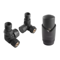 Dekorativní axiální termostatický set 1/2" antracit Ferro ZTO30AT