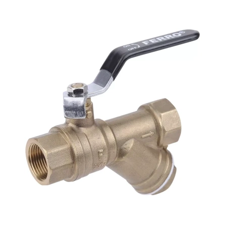 Vodní kulový kohout s filtrem 1" Herkules Ferro KZFH3