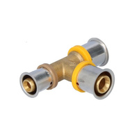 Mosazná redukční koncovka lisovaná 20 x 20 x 16 KAN-Therm Press 1009257217