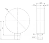 Manometr topení RF 100 Fi 100 mm 0÷16 bar G1/2" RAD class 2.5 Afriso 63615
