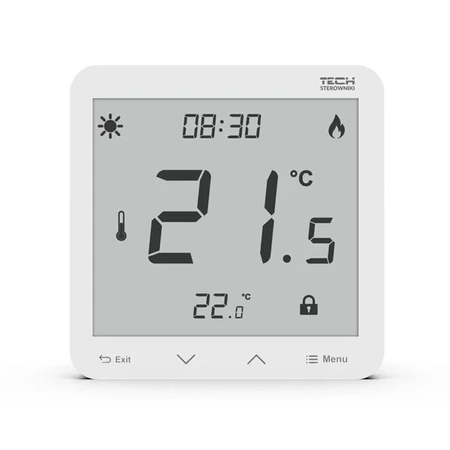 Dvoustavový kabelový pokojový ovladač ST-297z v3 bílý Tech WG.11.0492