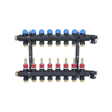 Rozdělovač ProCalida EF1 K, 8 topných okruhů, G1, 0,2 - 1,6 l/min AFRISO 81268