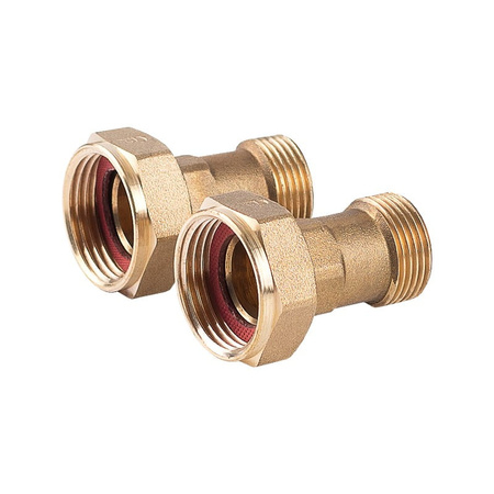 Mosazná vodoměrná armatura 3/4" sada 2 ks.